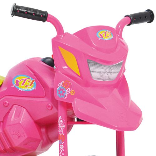 Moto Eletrica Infantil Bandeirante XT3 6V Pink Rosa Meninas - Maçã